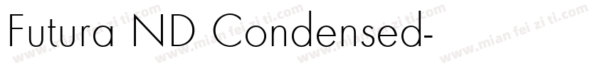 Futura ND Condensed字体转换